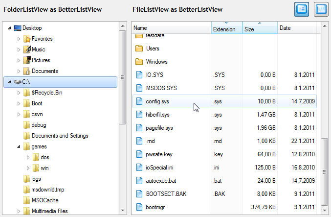 File Explorer Sample